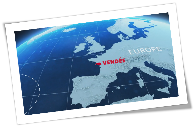 zone d'activité sur l'Europe de BYCRANE situé en vendée (France)